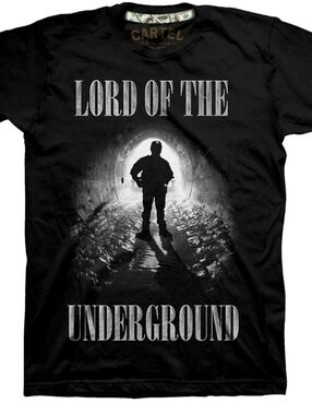 Cartel  El Chapo Guzma graphic t-shirt  "Lord of the Underground" Men's Sz. 2X
